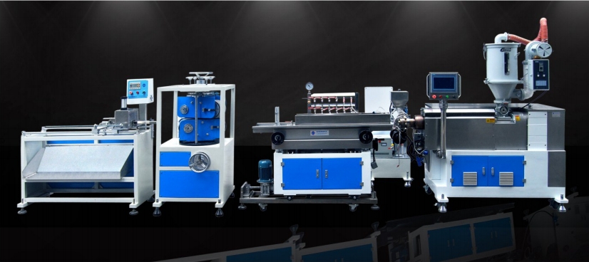 Monochrome, Multicolor Spiral Pipe Extrusion Line